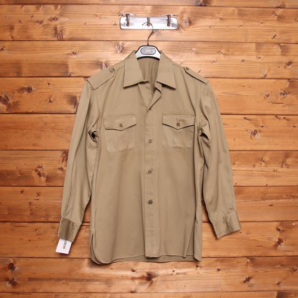 US Army camicia militare beige taglia L uomo