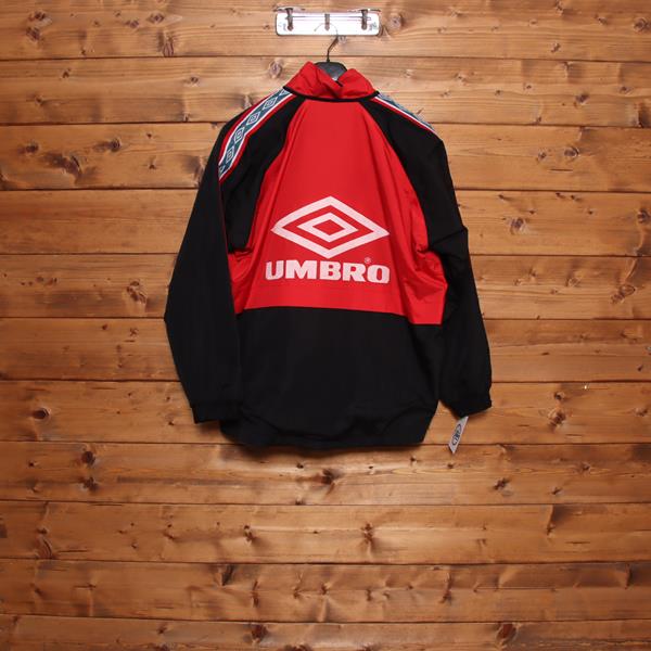 Umbro Manchester United giacca nera e rossa taglia S uomo