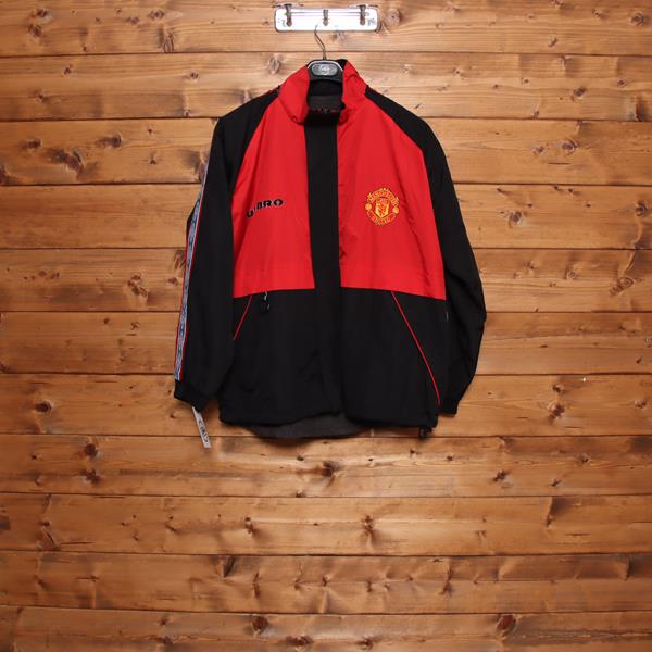 Umbro Manchester United giacca nera e rossa taglia S uomo