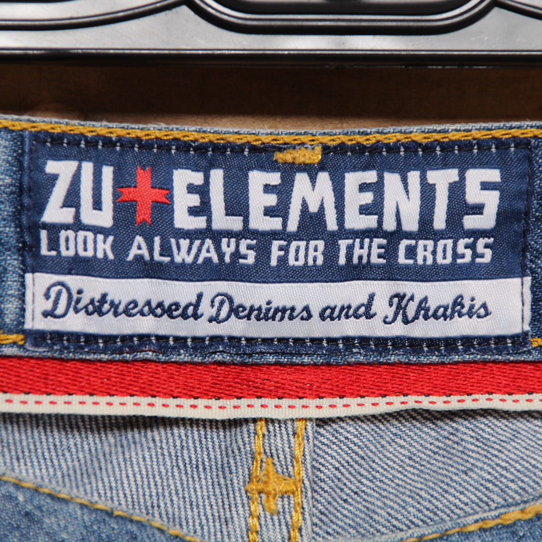 Zu Elements + Bermuda di Jeans Denim W33 Uomo