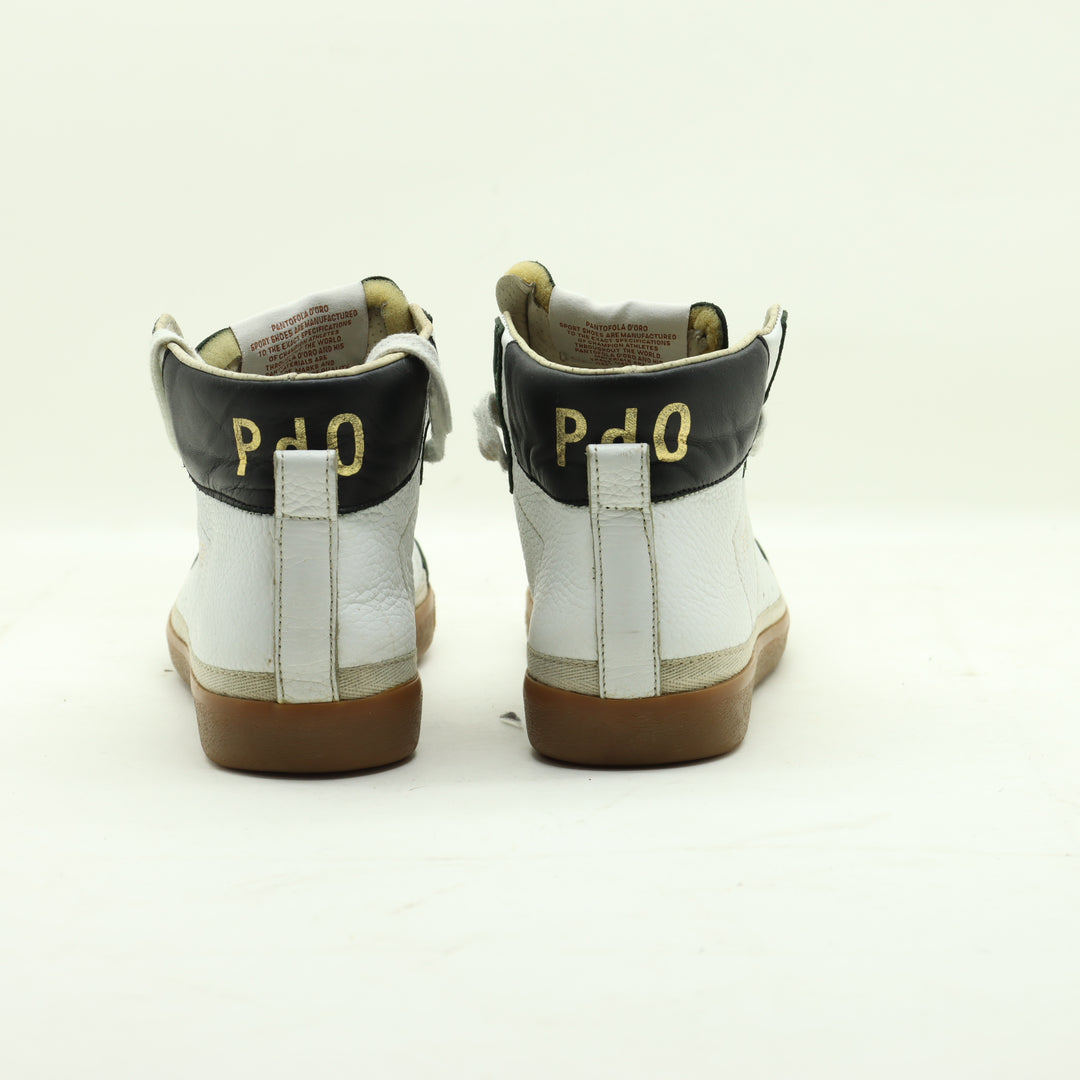 Scarpe Pantofola D'oro Gold Hot-Shot 1976 Pelle Bianco Eur 40 Unisex