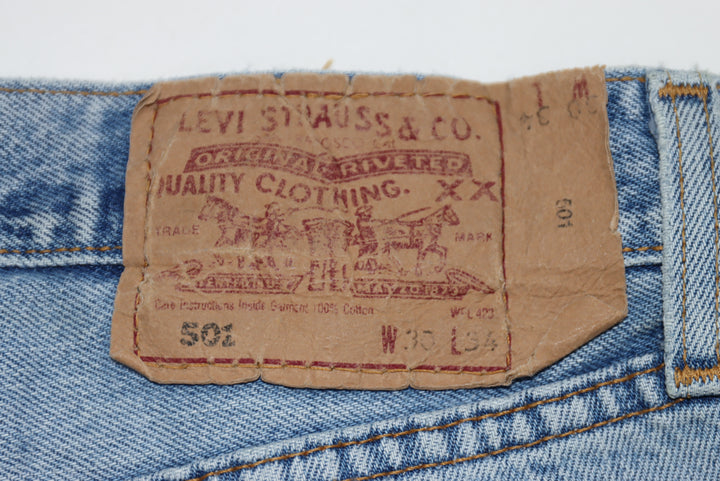 Levi's 501 Jeans Denim W30 L34 Uomo Made in USA