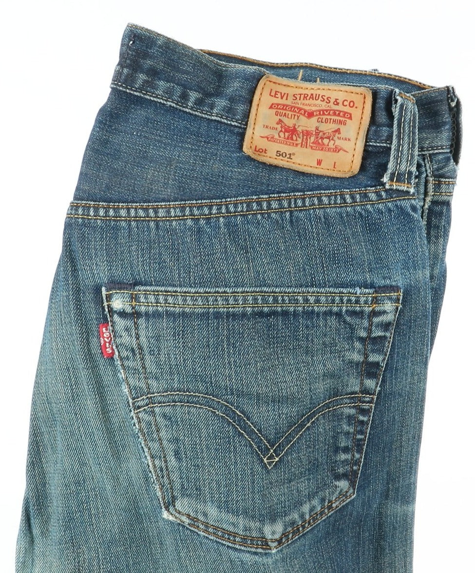 Levi's 501 Rivets 1947 Jeans Vintage Denim W33 L36 Unisex Vita Alta Limited Edition