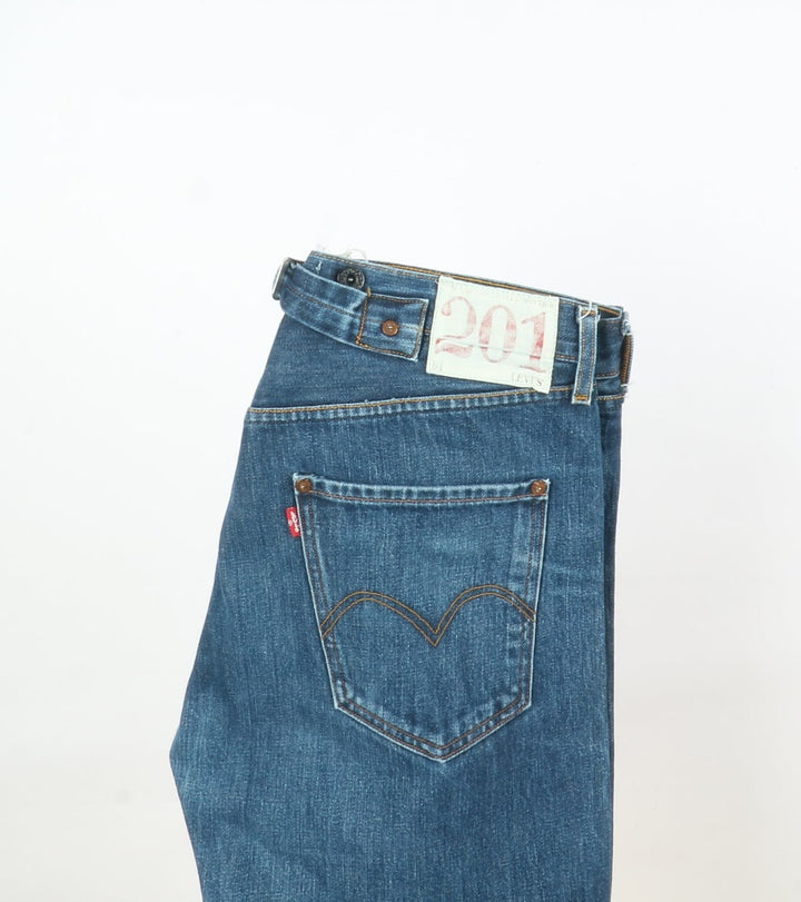 Levi's 201 Superior Martingana Rivets Jeans Denim W32 L32 Uomo