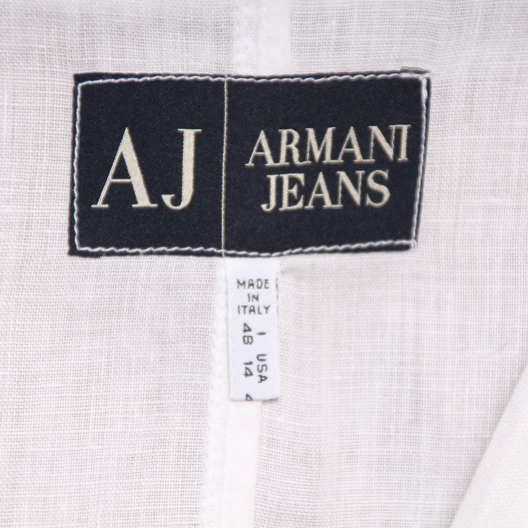 Armani Jeans Giacca Bianco Taglia 48 Donna