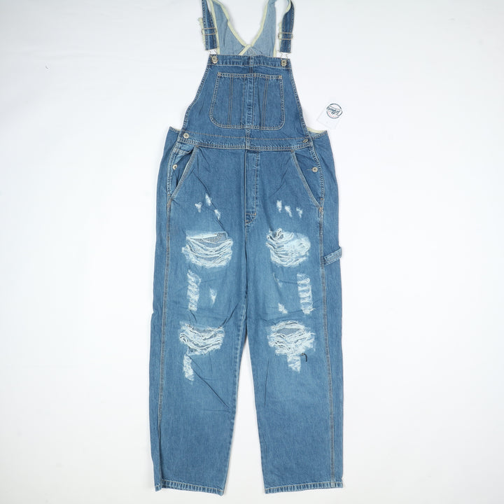 Gap Salopette di Jeans Denim Taglia L Unisex