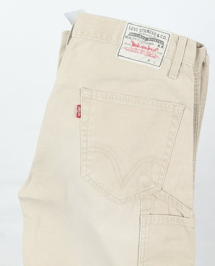 Levi's 631 Work Jeans Beige W32 L34 Uomo