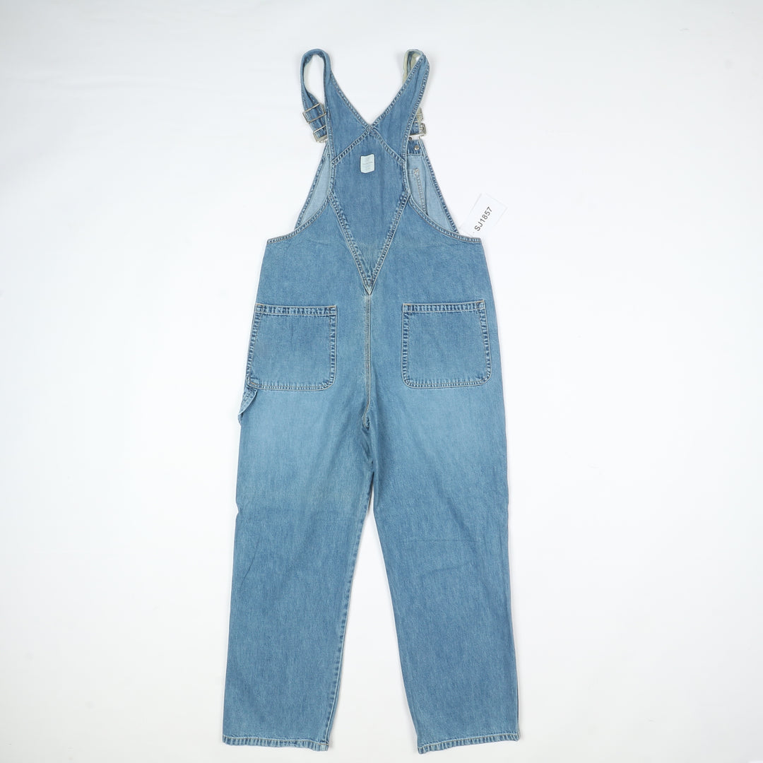 Gap Salopette di Jeans Denim Taglia S Unisex