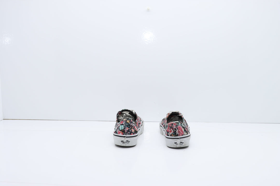 Vans Authentic Basse Nero a Fiori Eur 36 Unisex