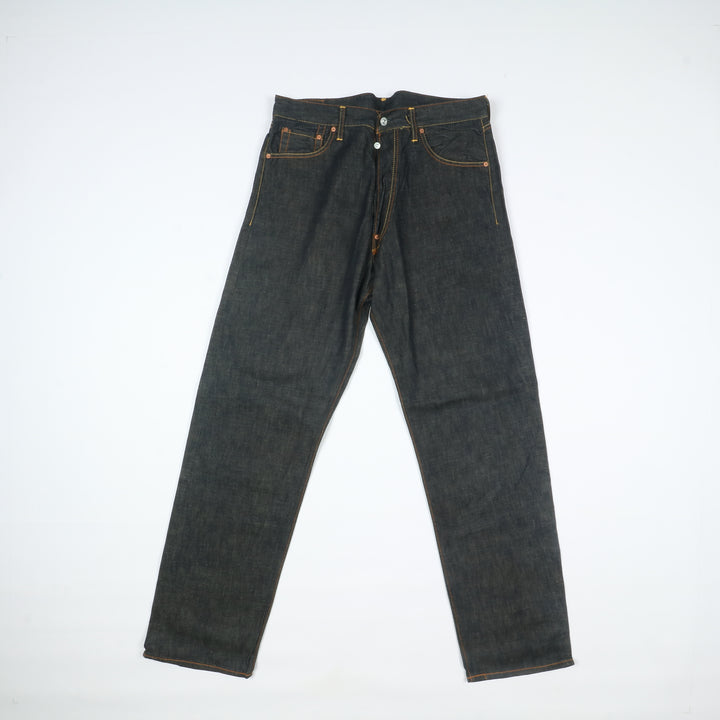 Evisu Jeans Selvedge Rivets Borchie W36 Denim Uomo Vita Alta Dead Stock*