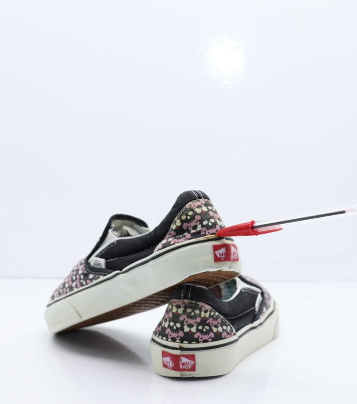 Vans Slip On Basse Nero e Rosa Skull Puppies Eur 38 Unisex