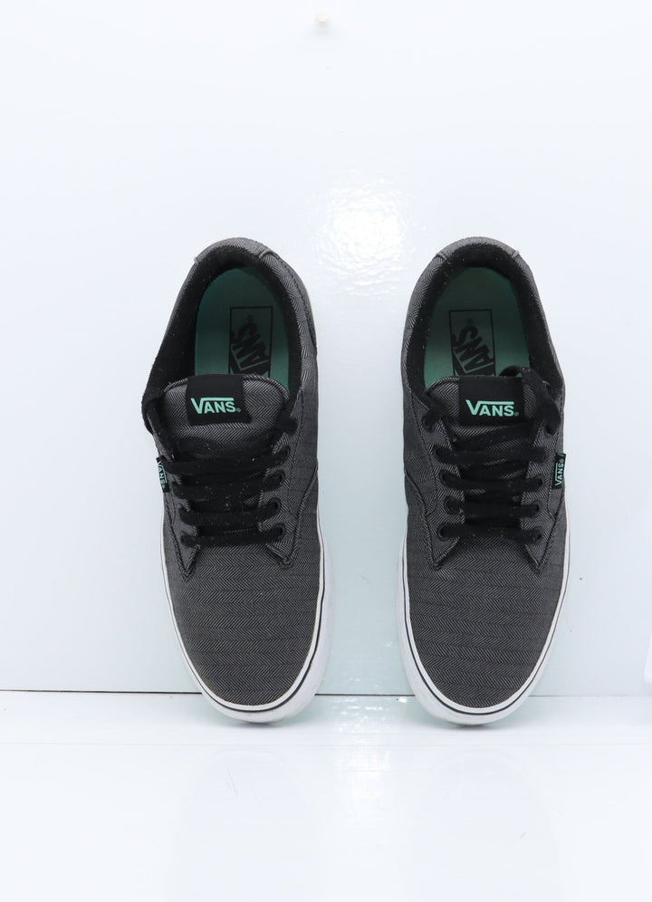 Vans Atwood Basse Grigio e Nero Spina di Pesce Eur 40.5 Uomo