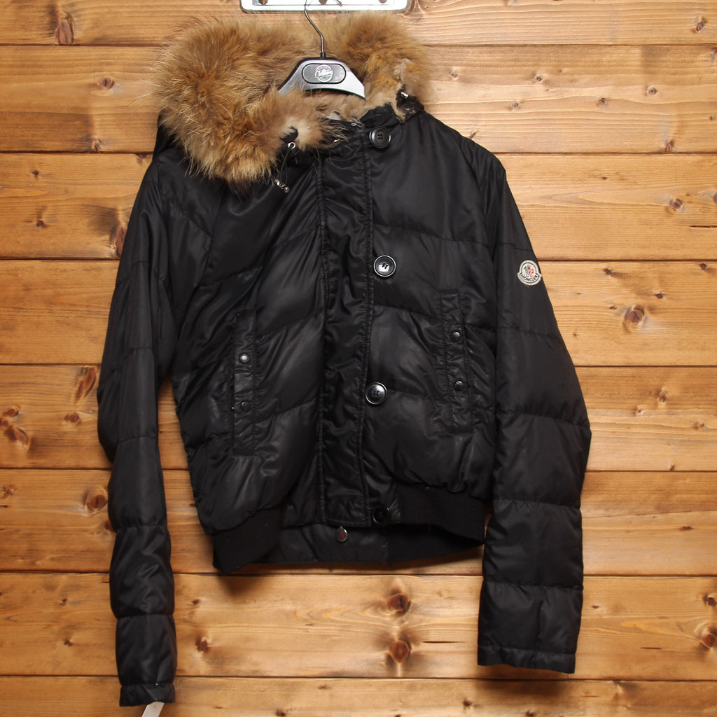 Moncler Giubbotto Nero Taglia XL Donna Vintage Clothing Shop