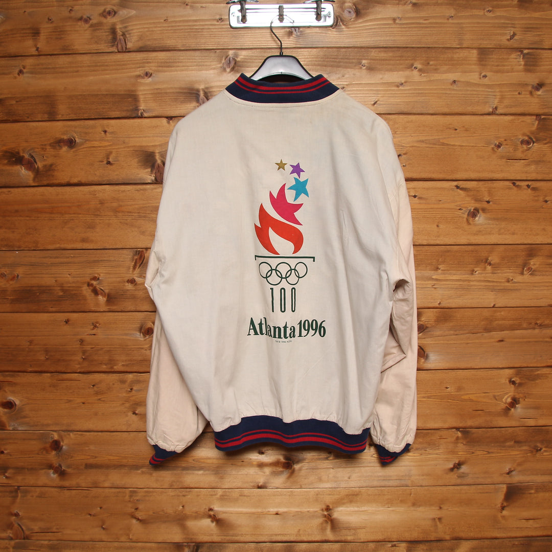 Centennial Olympic Games Atlanta 1996 USA Giacca Vintage 90' Blu e Rosso Taglia M Uomo