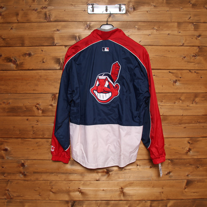 Starter Indians Cleveland MLB Giacca Vintage Rosso e Blu Taglia XL Uomo