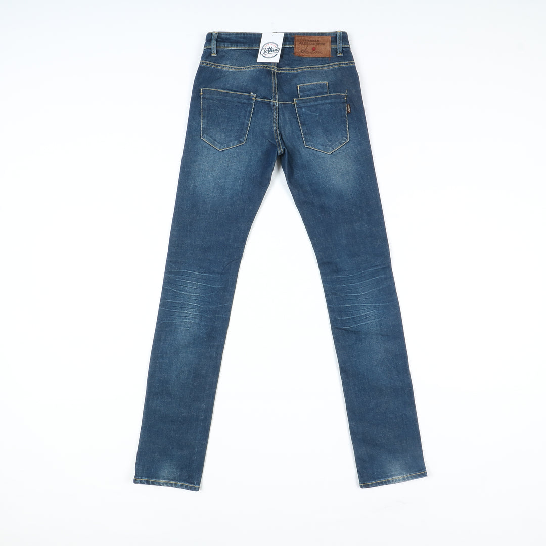 Daniele Alessandrini Slim Stretch Jeans W28 Denim Uomo