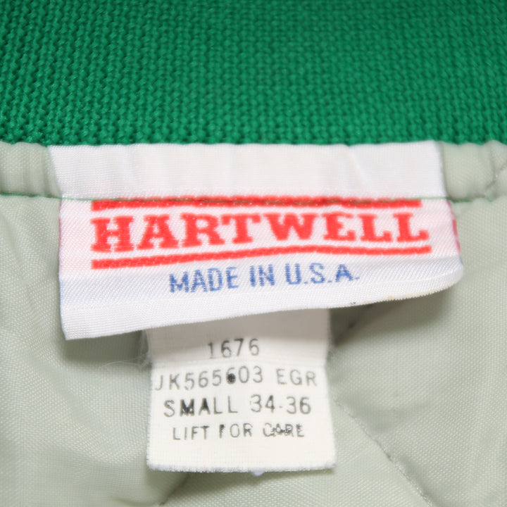 Hartwell Giacca College Vintage Verde Taglia S Uomo Made in USA