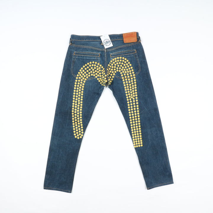 Evisu Slim Fit Jeans Denim W34 Uomo