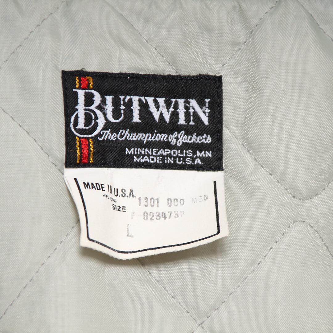 Butwin Giacca College Vintage Grigio Taglia L Uomo Made in USA