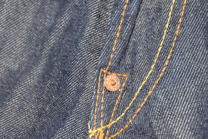 Evisu Jeans Selvedge Rivets Borchie W36 Denim Uomo Vita Alta Dead Stock*