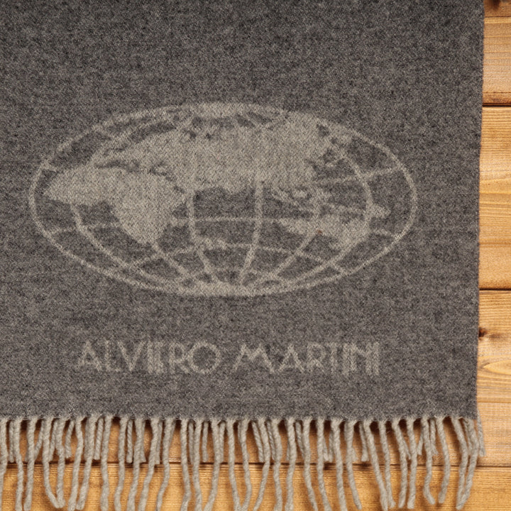 Alviero Martini Sciarpa Rettangolare Usato Unisex Grigio Made In Italy