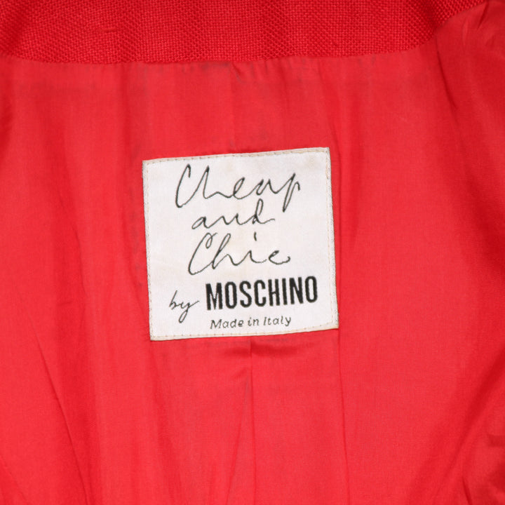 Moschino Cheap and Chic Giacca Blazer Rosso Taglia 42 Donna