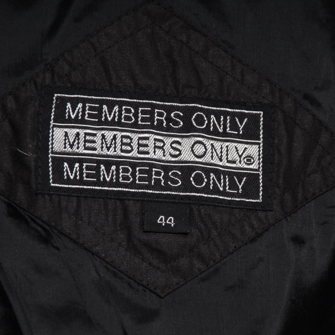 Members Only Giacca Vintage 80' Nero Taglia 44 Uomo