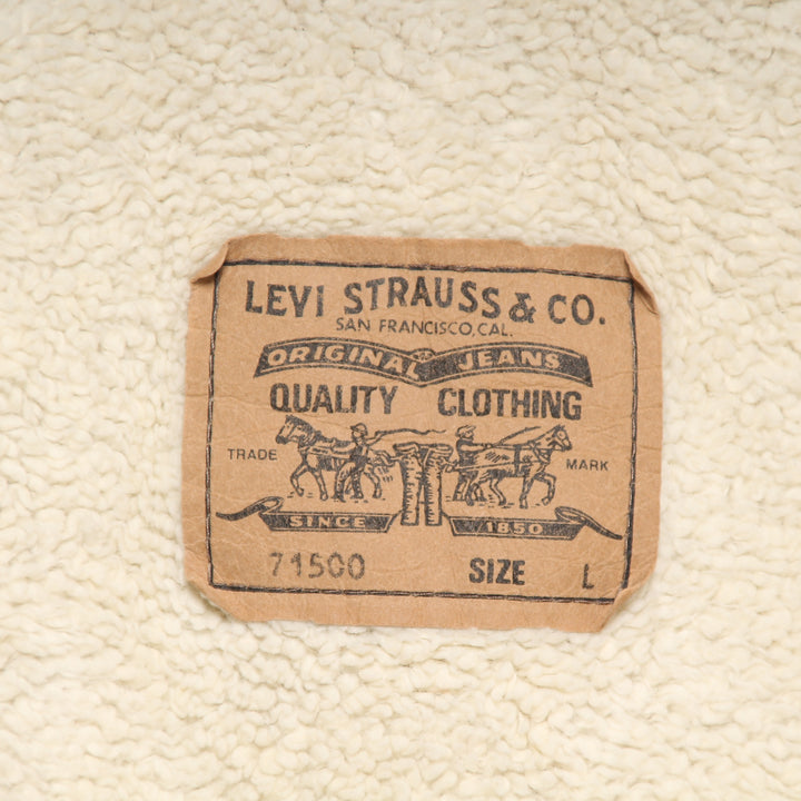 Levi's 71500 Sherpa White Tab Giacca di Velluto Beige Taglia L Unisex