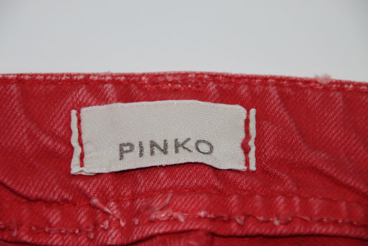 Pinko Dipelta Jeans Rosso W26 Donna Deadstock w/Tags