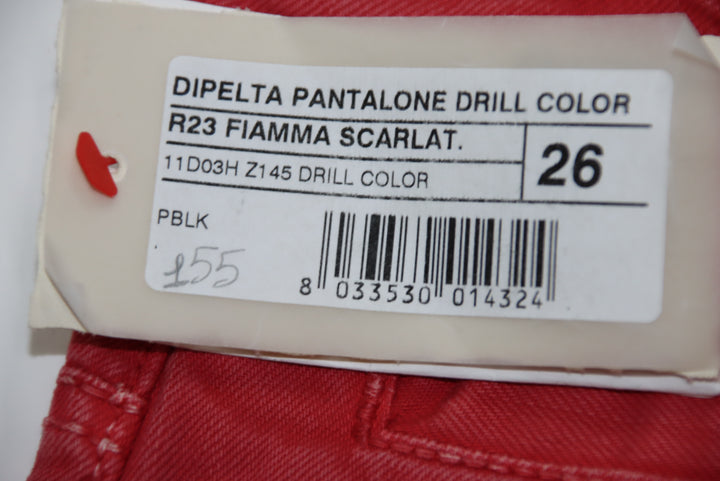 Pinko Dipelta Jeans Rosso W26 Donna Deadstock w/Tags