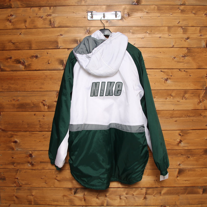 Nike Piumino Vintage Bianco e Verde Taglia XL Uomo