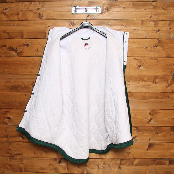 Nike Piumino Vintage Bianco e Verde Taglia XL Uomo