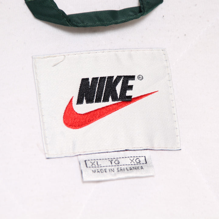 Nike Piumino Vintage Bianco e Verde Taglia XL Uomo