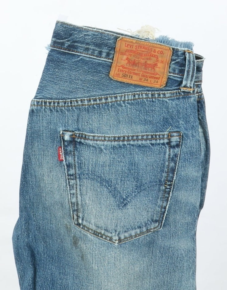 Levi's 501xx Big E Rivets Selvedge Vintage Denim W34 L34 Unisex