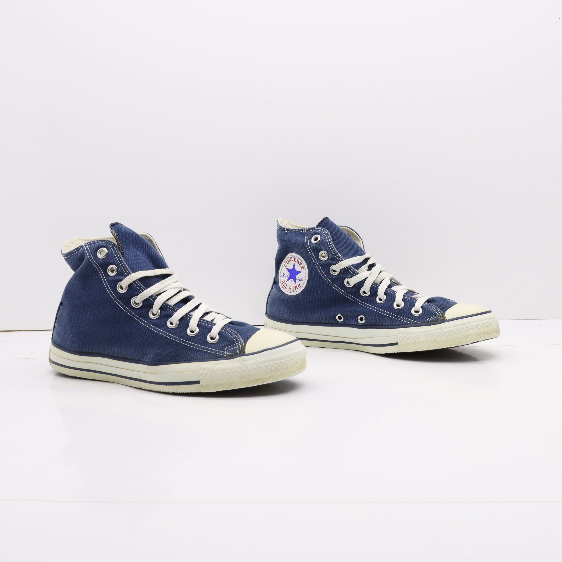 Converse All Star Alte Blu Eur 41 Unisex Made in USA Vintage Clothing Shop