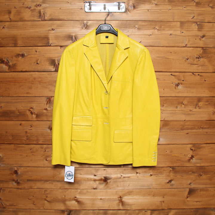 Boss Giacca Vintage Giallo Taglia 46 Donna