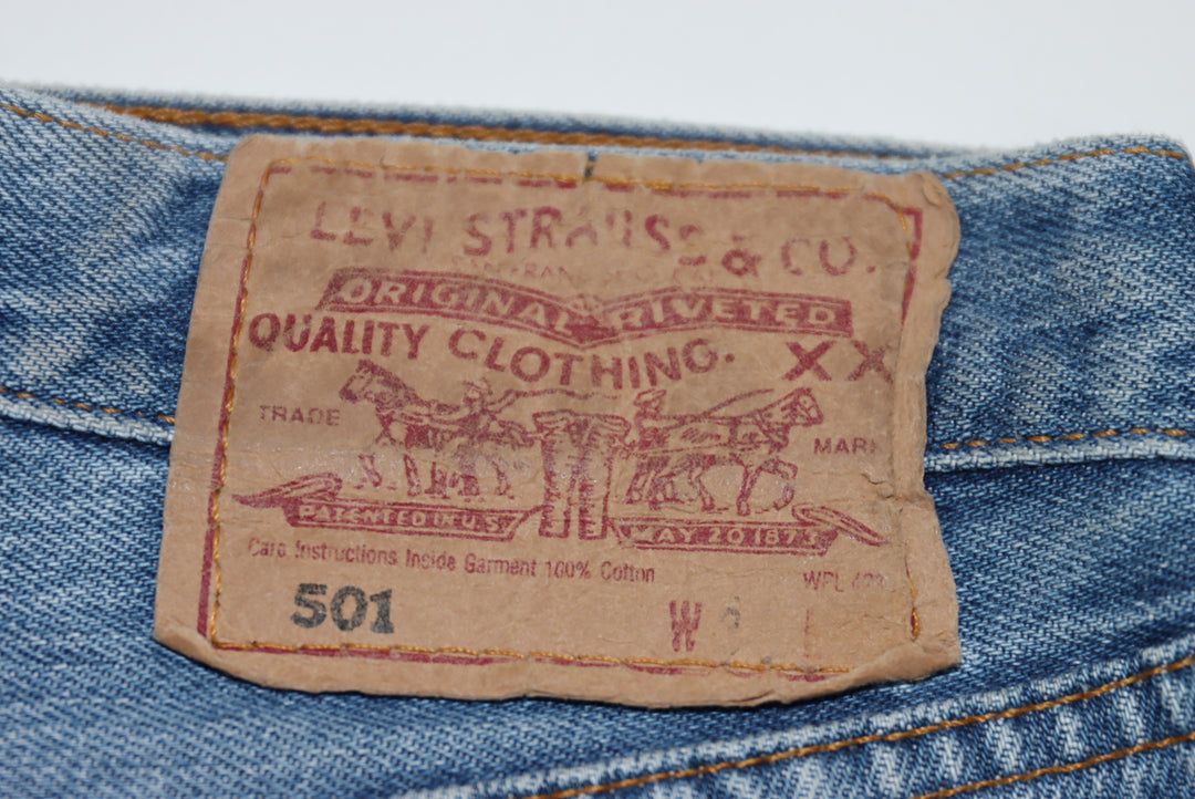 Levi's 501 Rework Jeans Denim W32 Uomo Made in USA