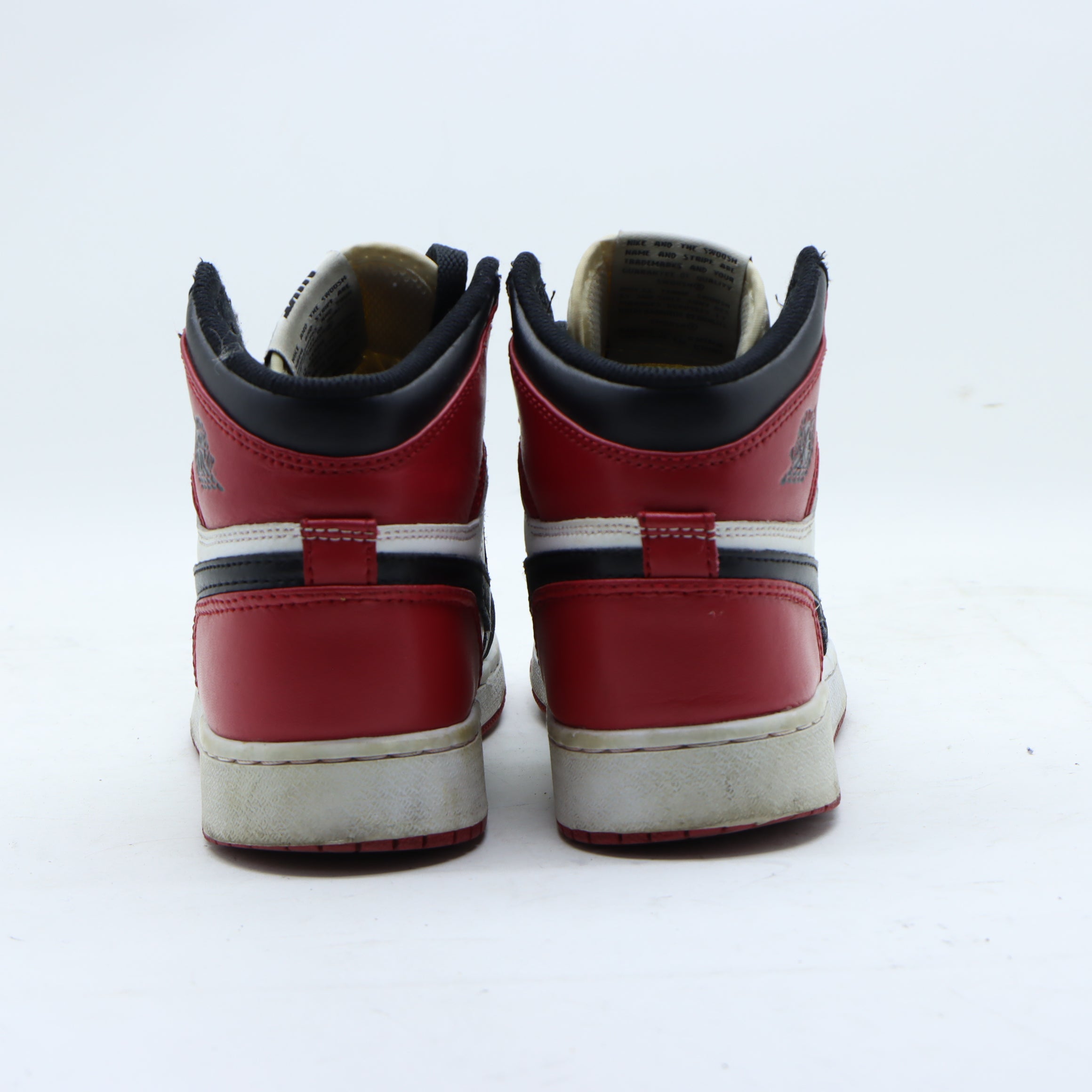 Jordan 1 Mid Chicago Black Toe Scarpa Nera e Rossa Eur 38 Donna Vintage Clothing Shop