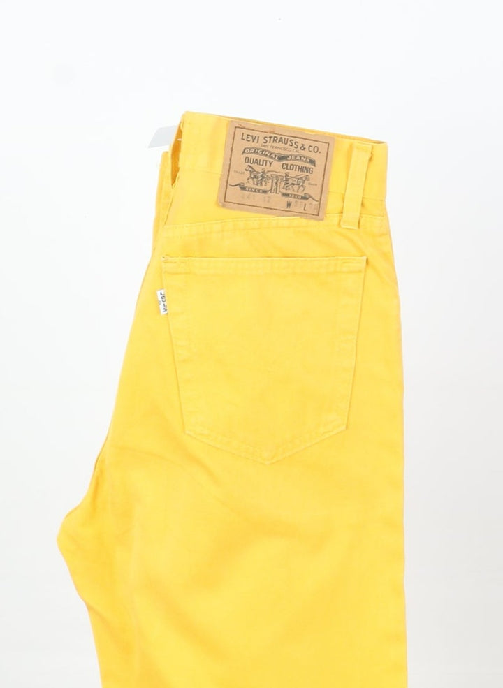 Levi's 441 White Tab Jeans Giallo W29 L30 Unisex