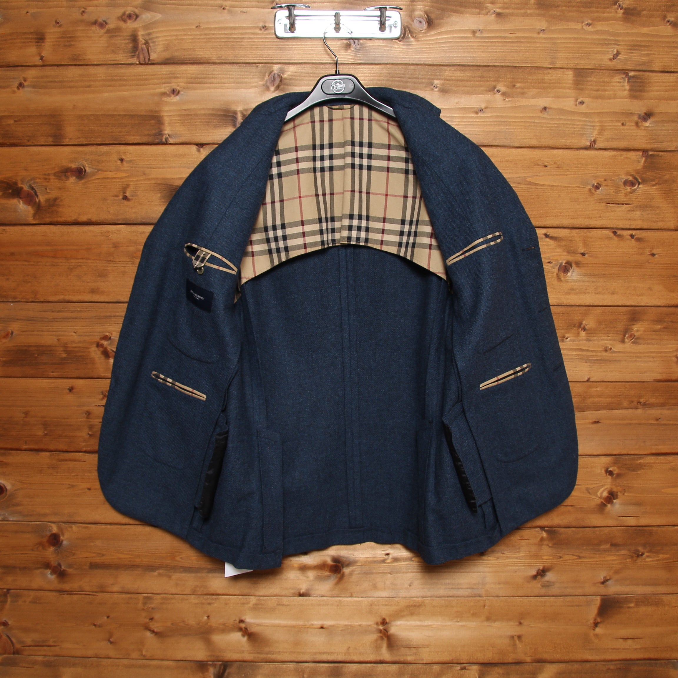 Burberry London Giacca Blu Taglia 50 Uomo Vintage Clothing Shop