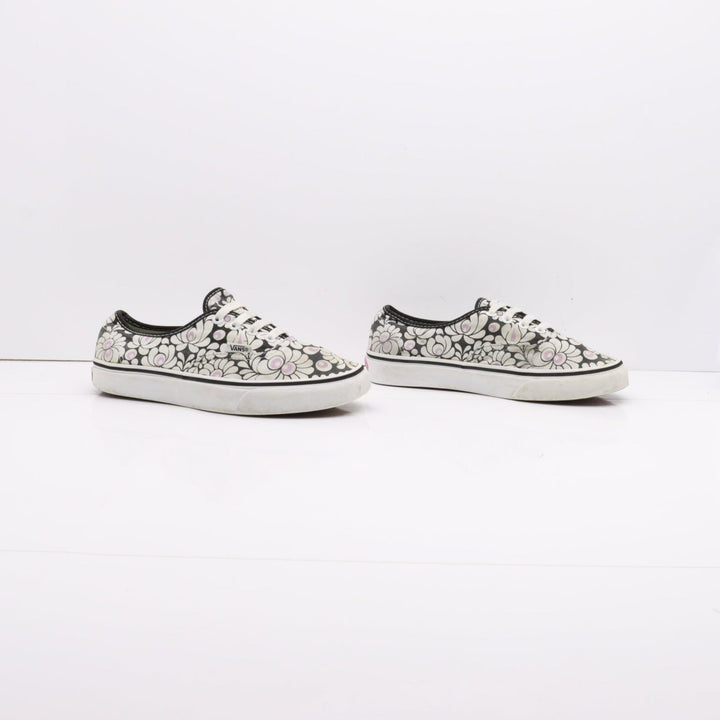 Vans Authentic Basse Nere e Bianche Butterfly Eur 38 Unisex