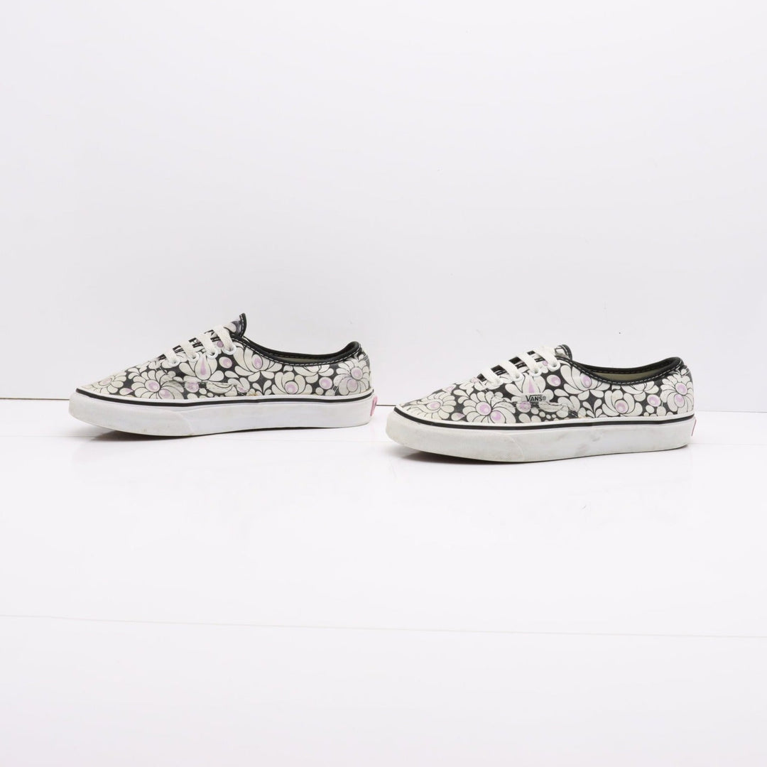 Vans Authentic Basse Nere e Bianche Butterfly Eur 38 Unisex