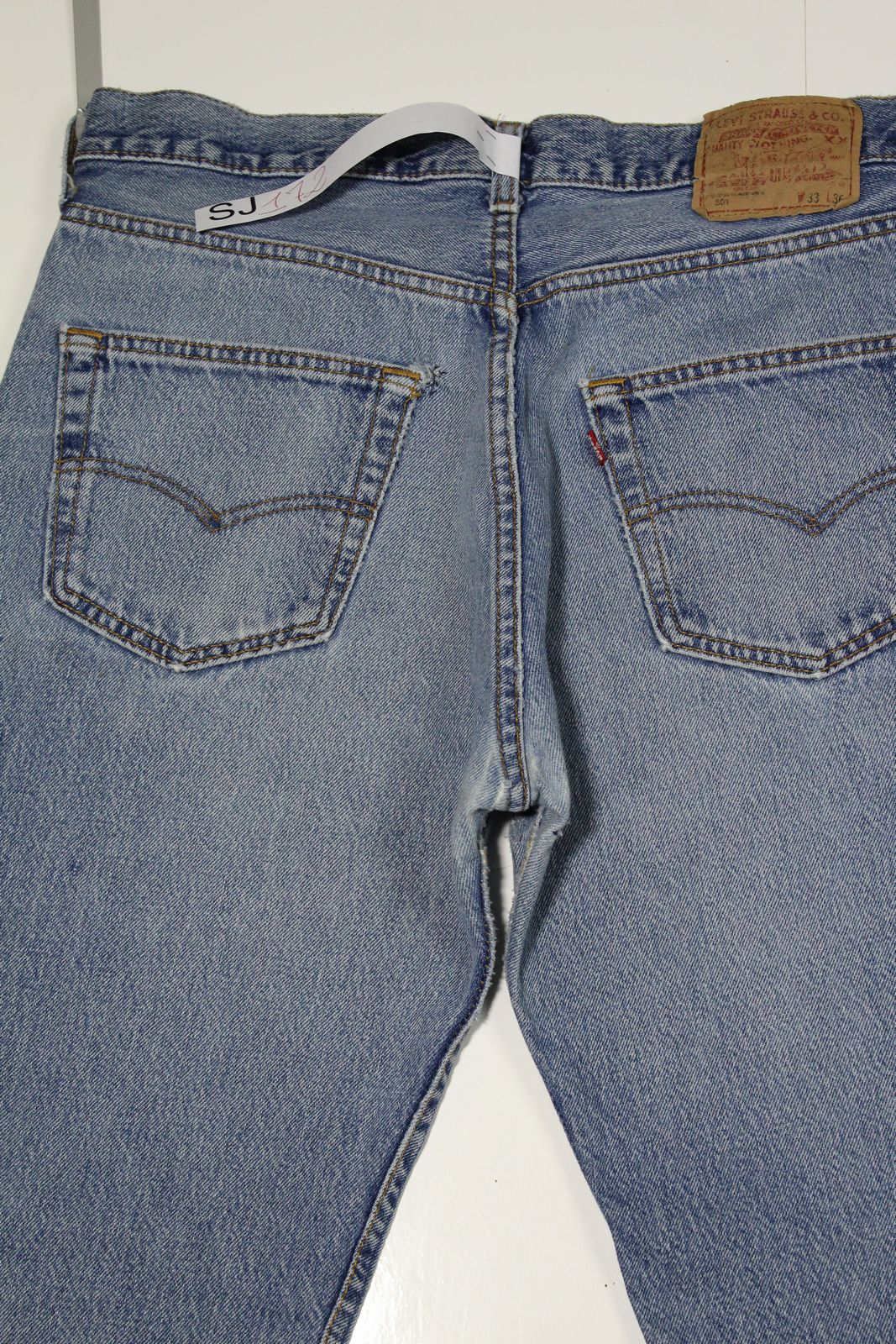 Levi's 501 Denim W33 L36 Made In USA Jeans Vintage